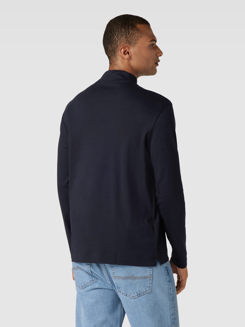 Pullover mit Turtleneck in marineblau