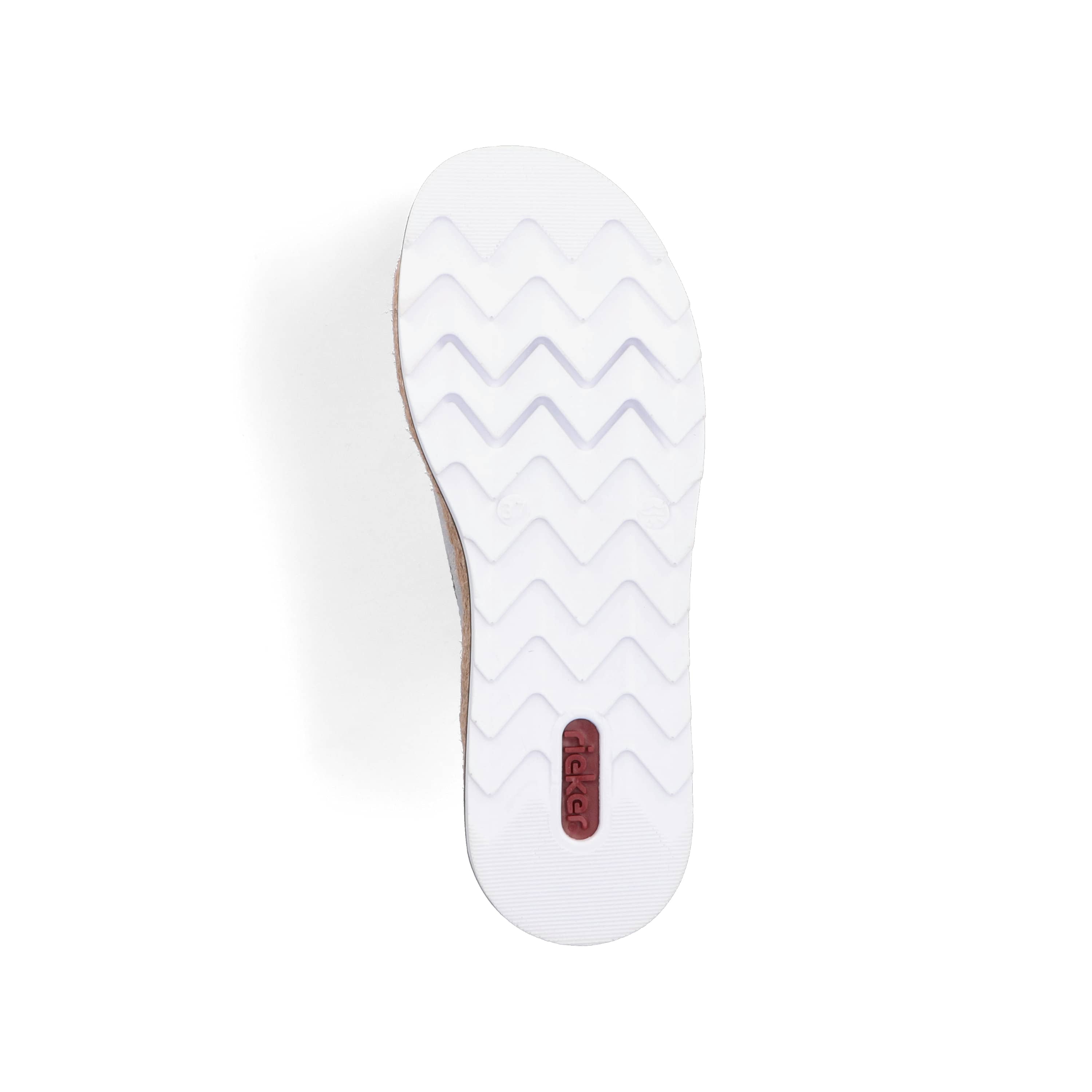 Rieker Damen Pantoletten silber-metallic