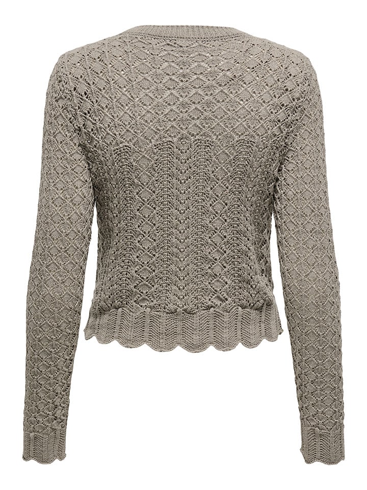 ONLY Pullover in Taupe günstig kaufen
