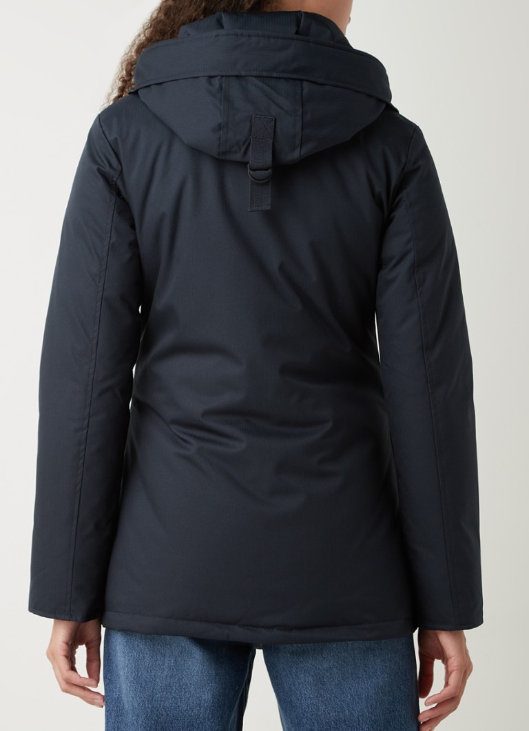 Airforce Quilted Parka with Hooded Fishbone Design