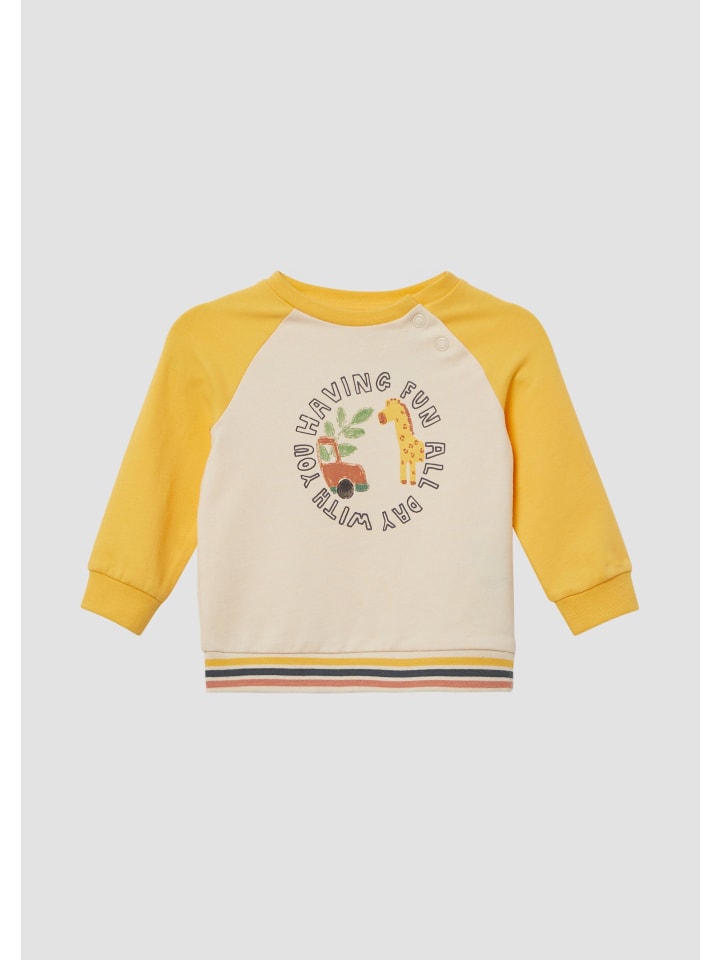 s.Oliver Sweatshirt langarm in Beige-gelb günstig kaufen