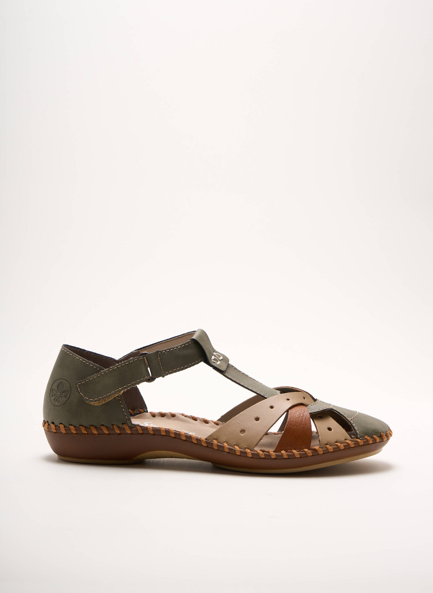 Rieker Sandales Nu Pieds Femme couleur vert