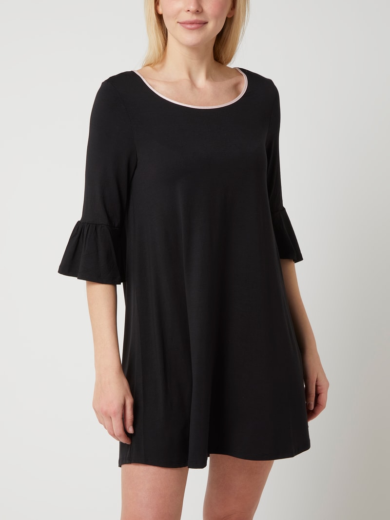 Pyjama mit Stretch-Anteil in schwarz