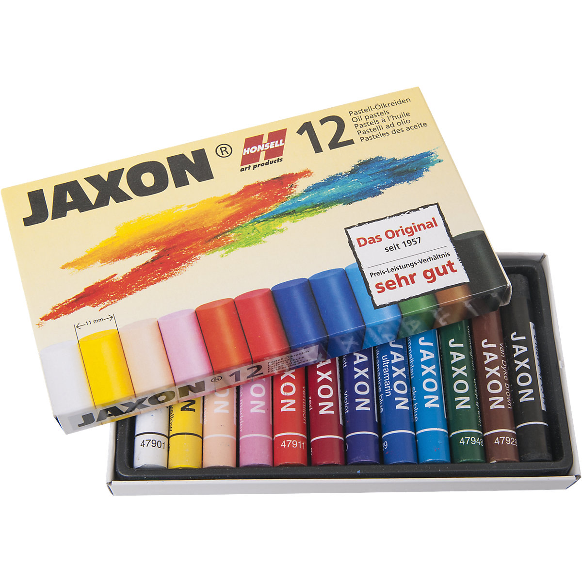 Jaxon Ölmalkreiden, 12 Farben