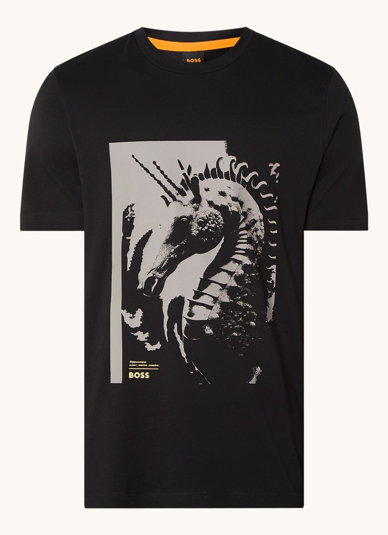 HUGO BOSS Te Sea Horse marškinėliai su spauda