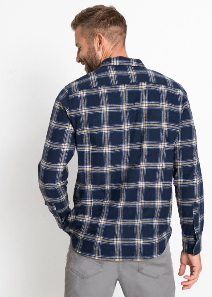 Flanell-Langarmhemd