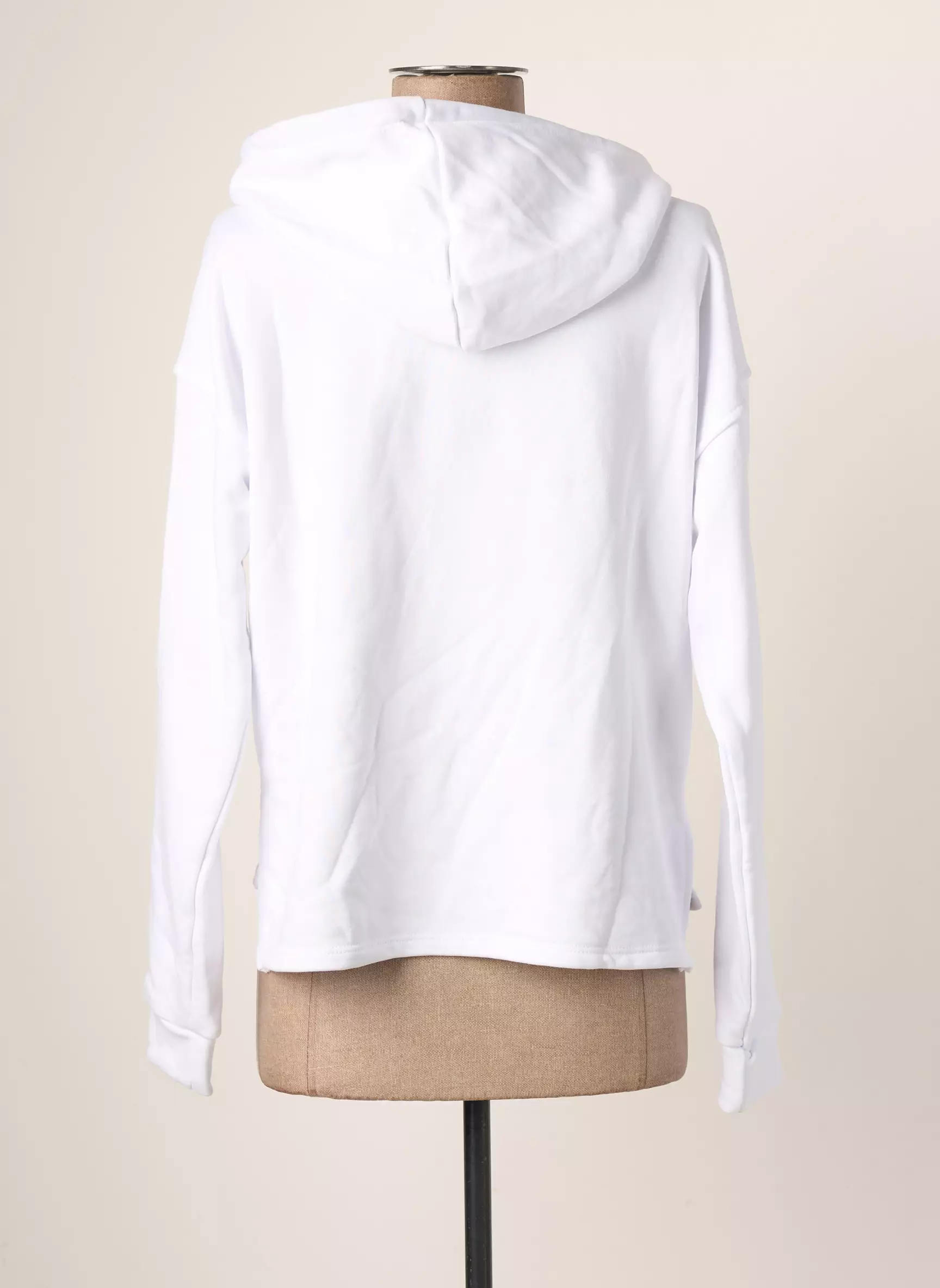Minette Sweat Capuche Femme couleur blanc