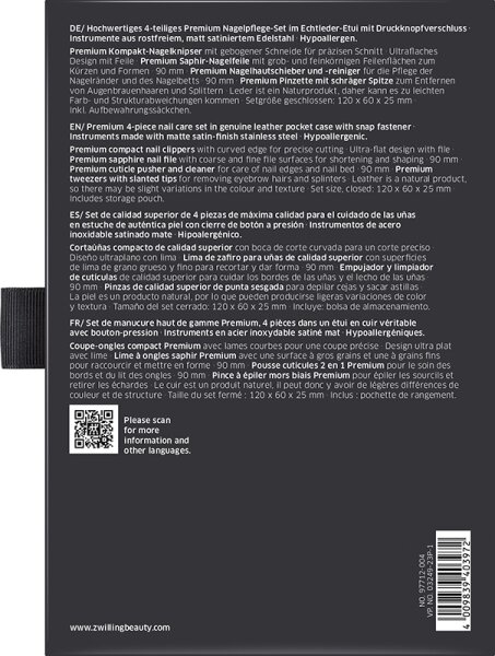 ZWILLING Beauty Premium Nagelpflege-Set - black Maniküre-Set