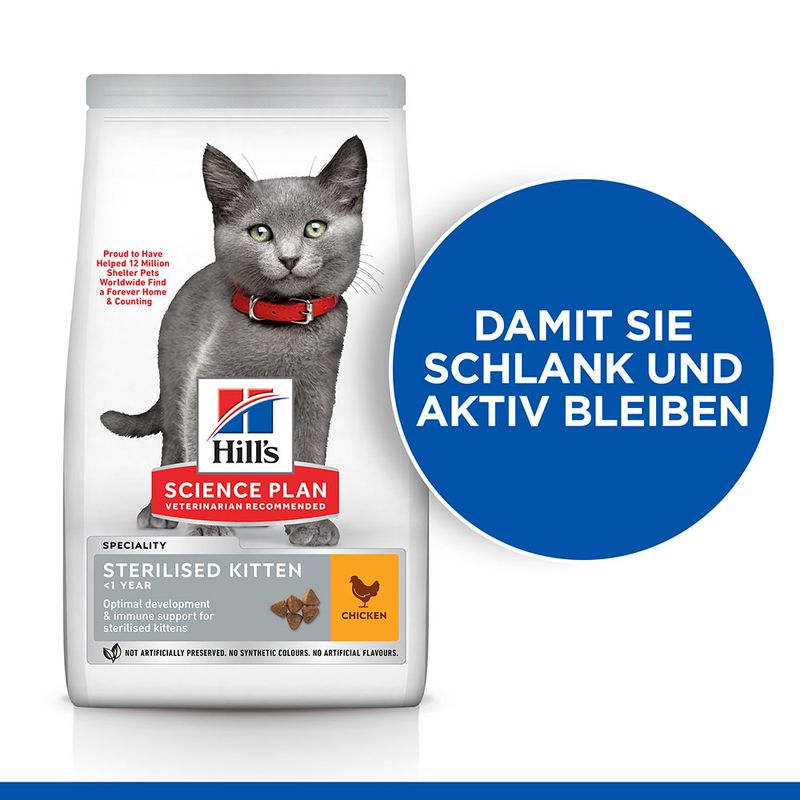 Hill's Science Plan Sterilised Kitten Huhn
