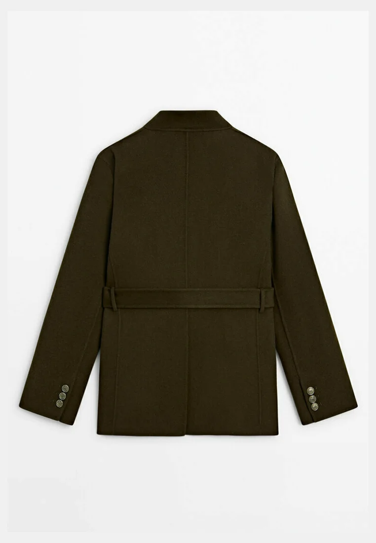 Massimo Dutti CON BOLSILLOS Y BOTONES - Abrigo corto