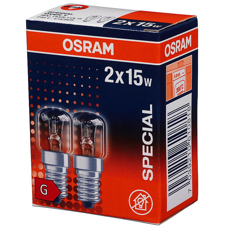 Osram Stekeovnspære 15 w 2 pk e14