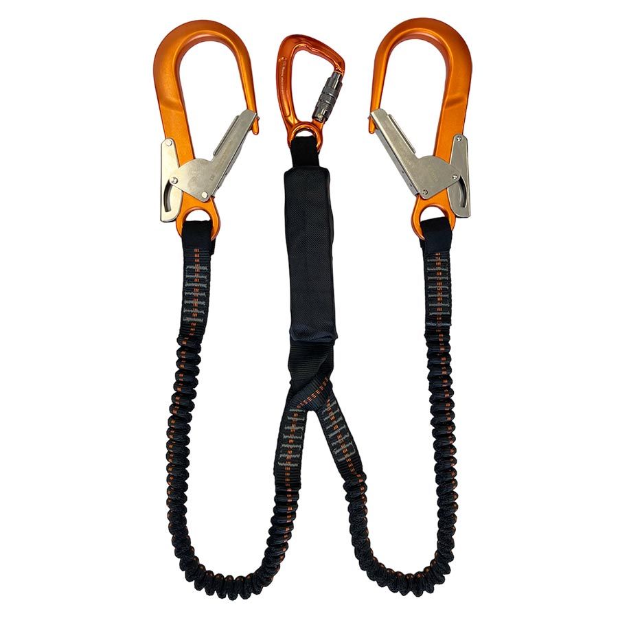 ELLERsafe ELSF-FAE-Y Double Elastic Lanyard - EASYhook and 2x MGO