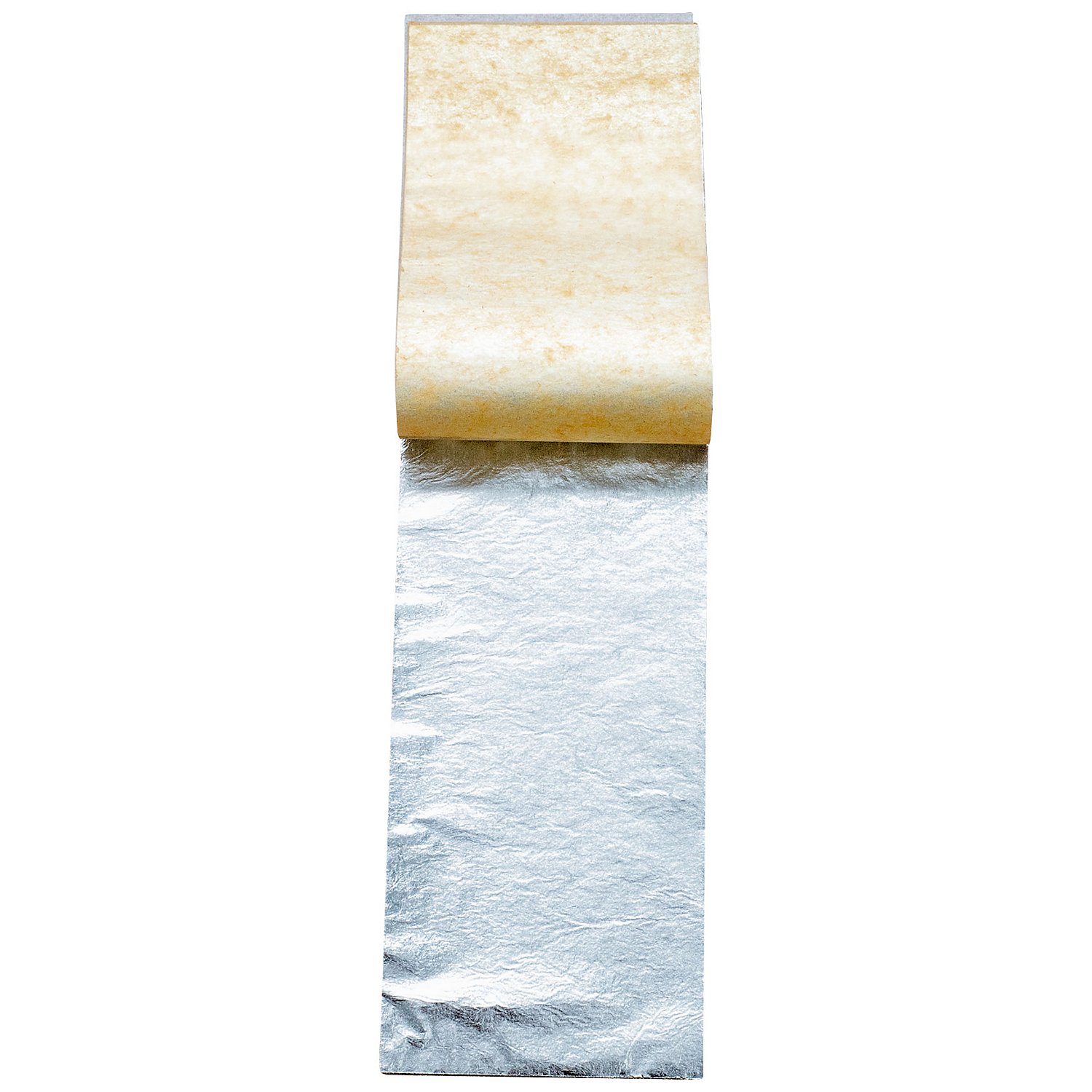 Blattmetall silber, 14 x 7 cm, 25 Blatt