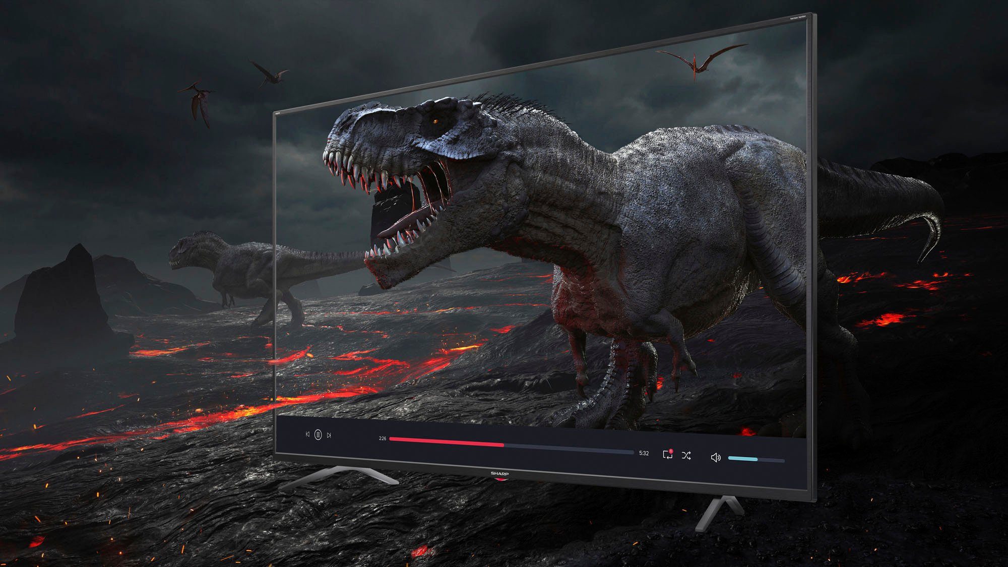 Sharp 4T-C43FNx LED-Fernseher (108 cm/43 Zoll, 4K Ultra HD, Android TV, Smart-TV)
