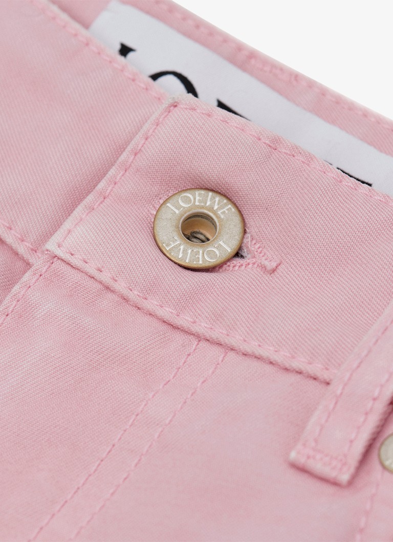LOEWE vidēja jostasvietas brīva piegriezuma džinsi ar krāsainu mazgājumu