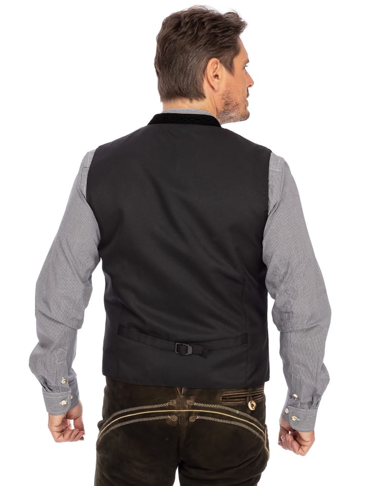 MADDOX Samtweste EDGAR in schwarz günstig kaufen