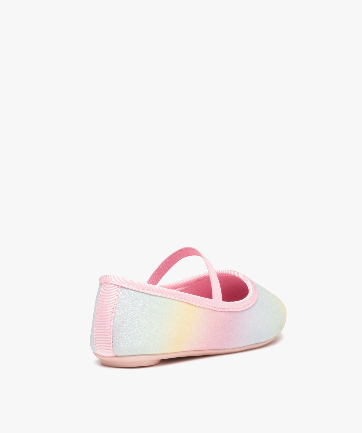 Ballerines fille irisées et pailletées à bride élastique multicolore | GEMO