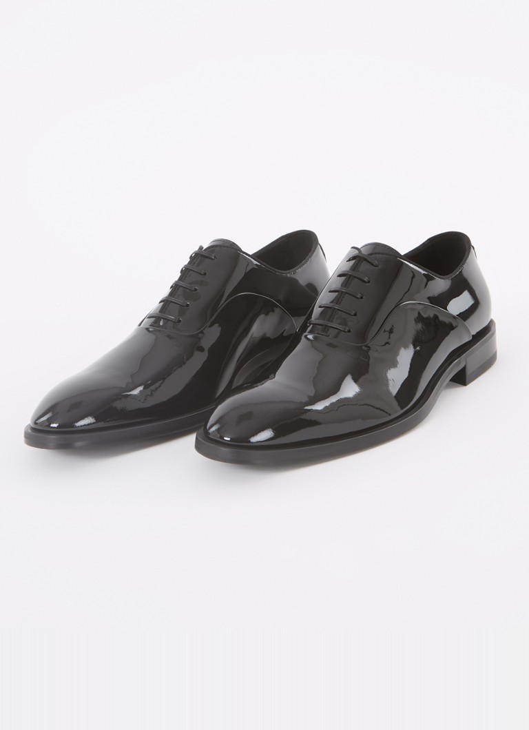 HUGO BOSS Evening Oxford lace-up shoe in calfskin with a patent finish