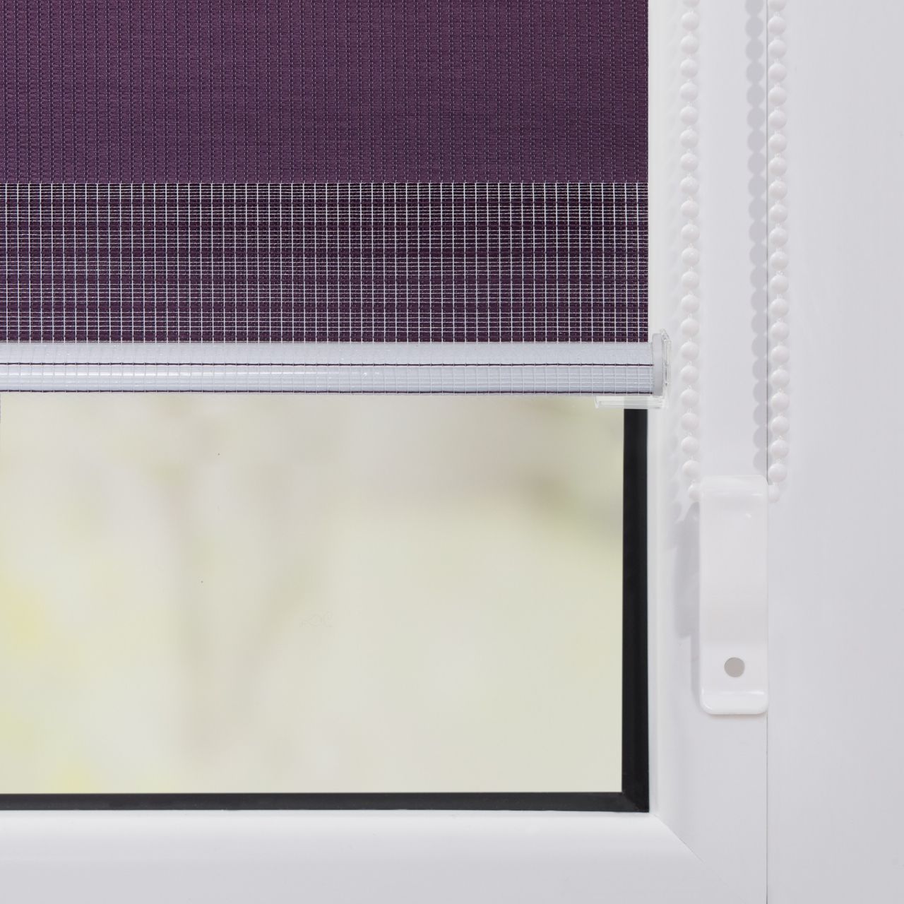 Lichtblick Duo-Rollo Klemmfix, ohne Bohren - Brombeer, 80 cm x 200 cm (B x L)