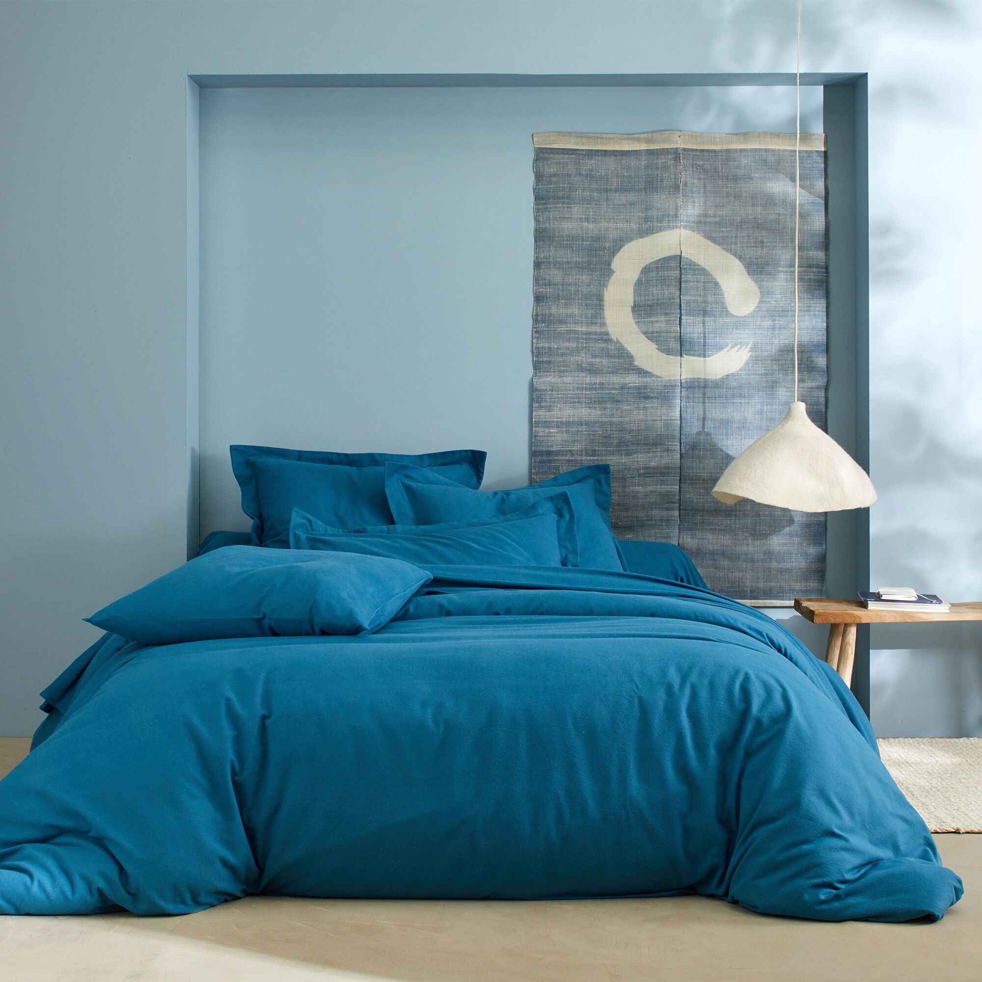 Linge de lit uni flanelle