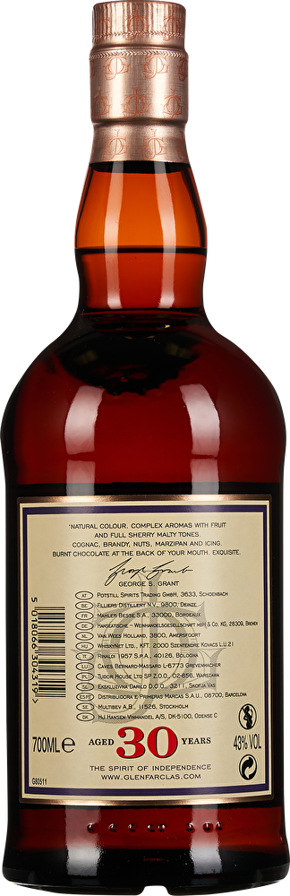 Glenfarclas Scotch Whisky Single Malt 30 YO 0,7 Liter in Holzkiste