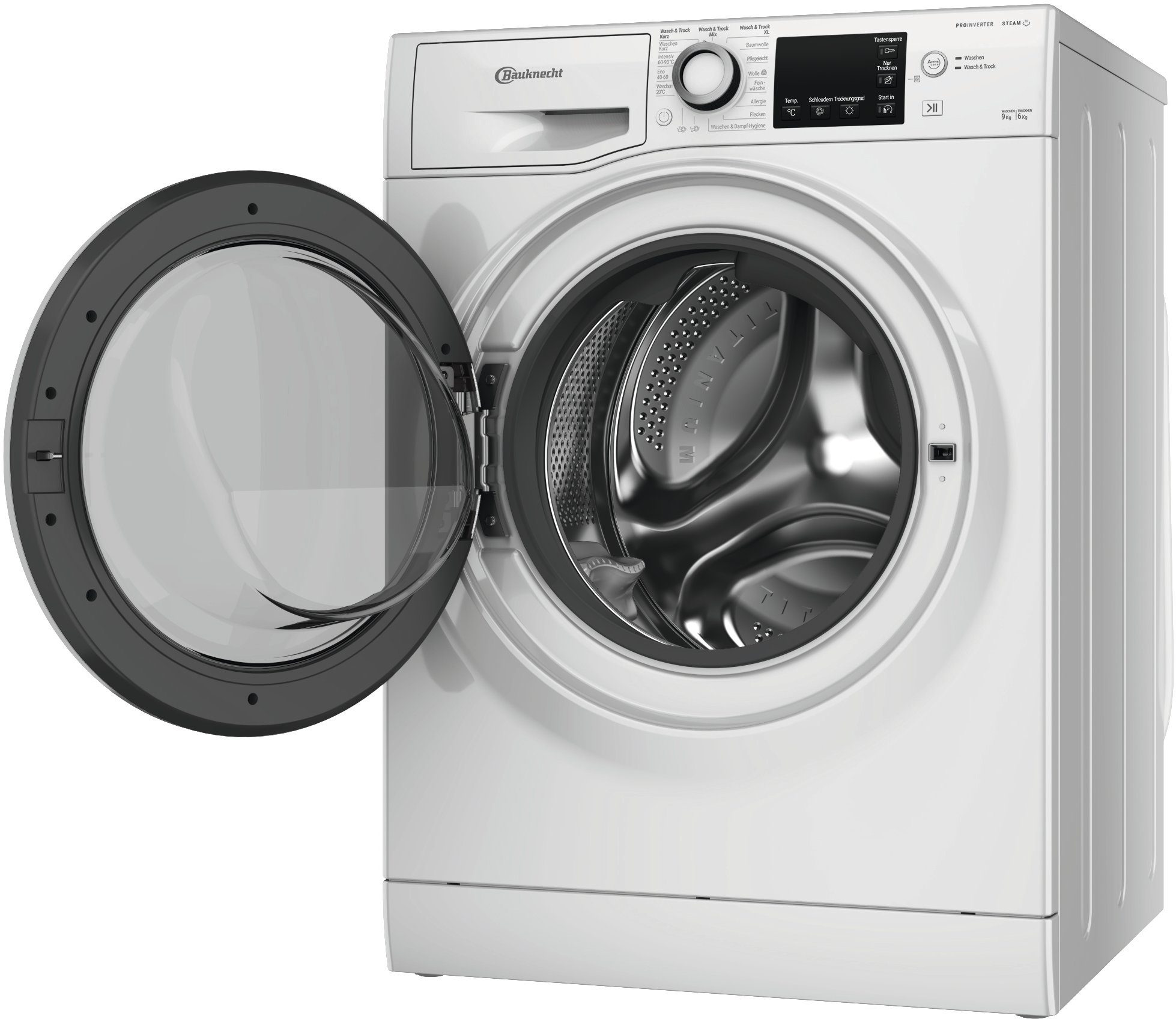 BAUKNECHT Waschtrockner WATK Sense 96 41 N, 9 kg, 6 kg, 1200 U/min