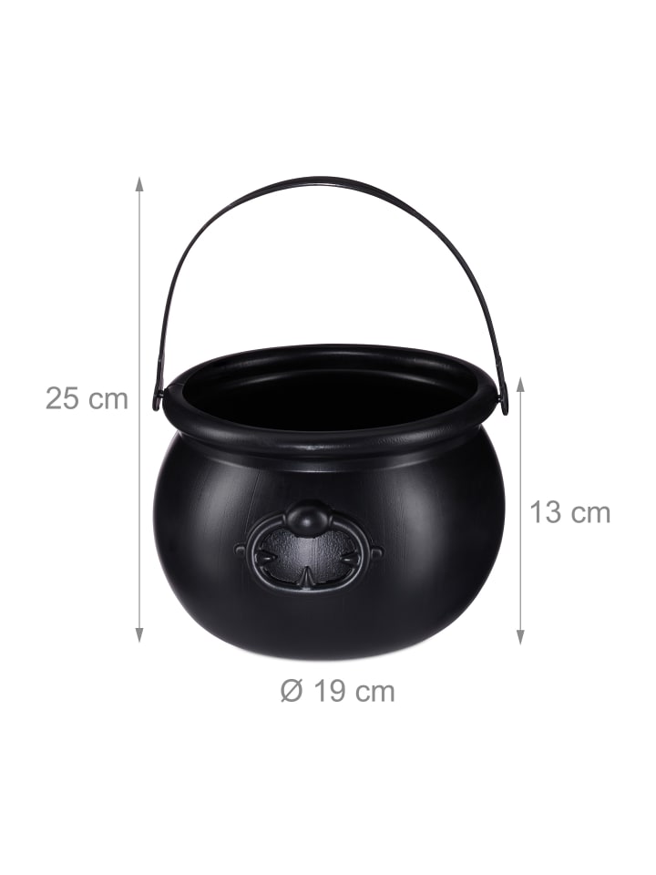 relaxdays 2x Hexenkessel in Schwarz günstig kaufen onesize