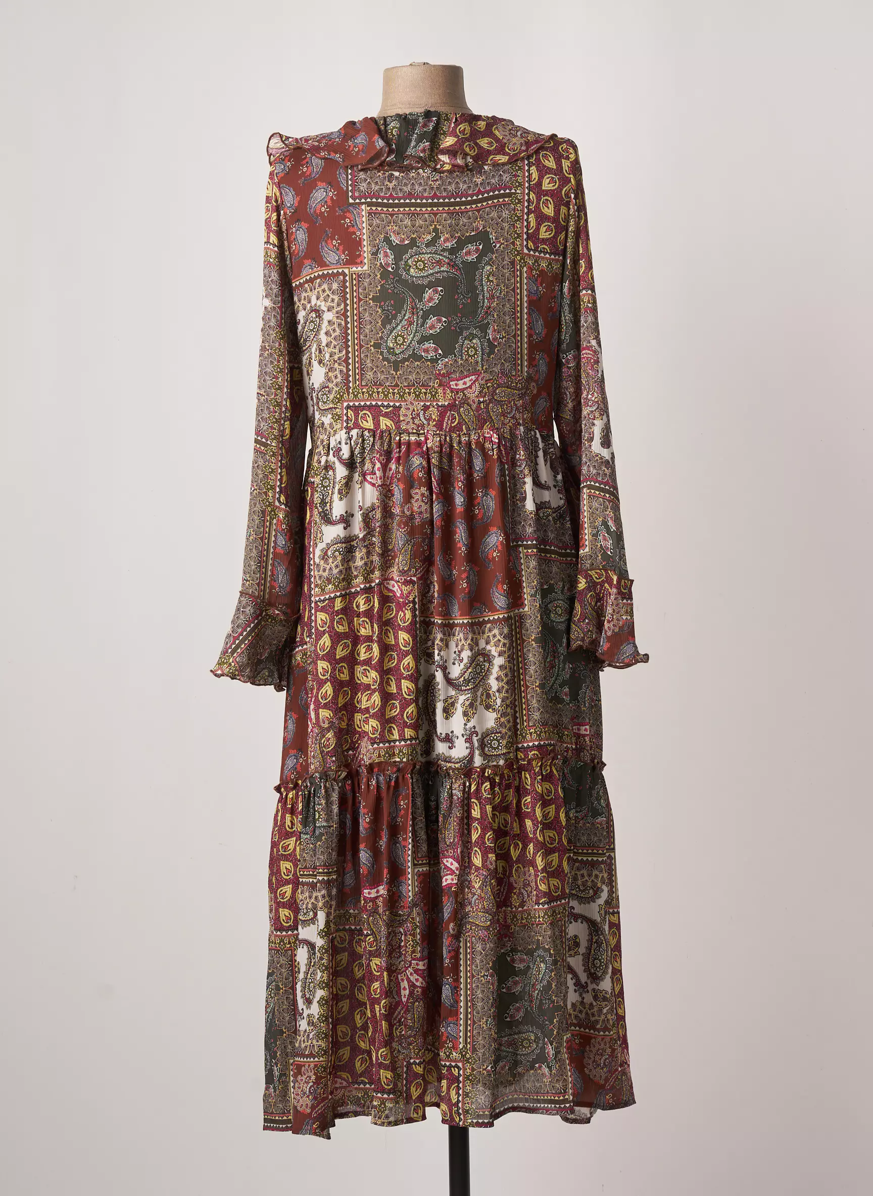 Salsa Robes Mi Longues Femme couleur marron