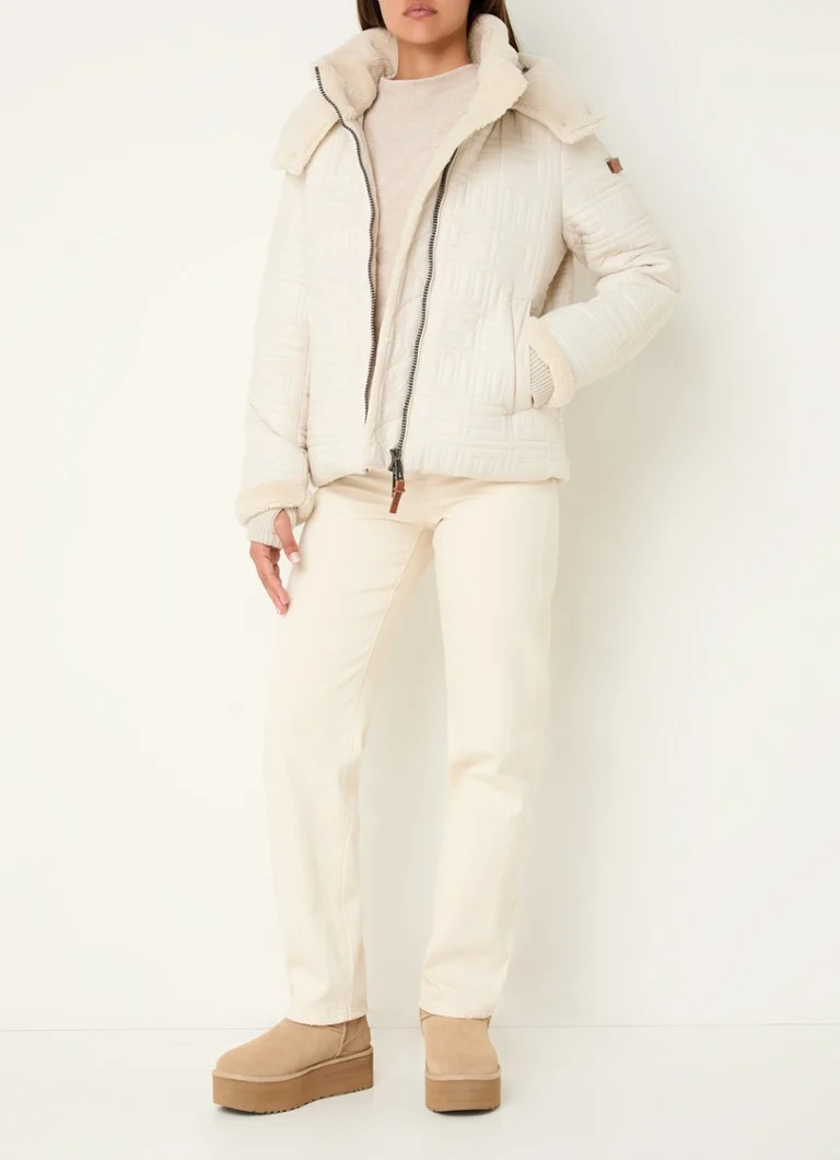 Moscow Costy quilted jacket with faux fur