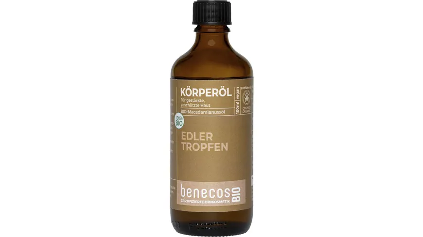 benecos BIO Körperöl Macadamianussöl 100 ml