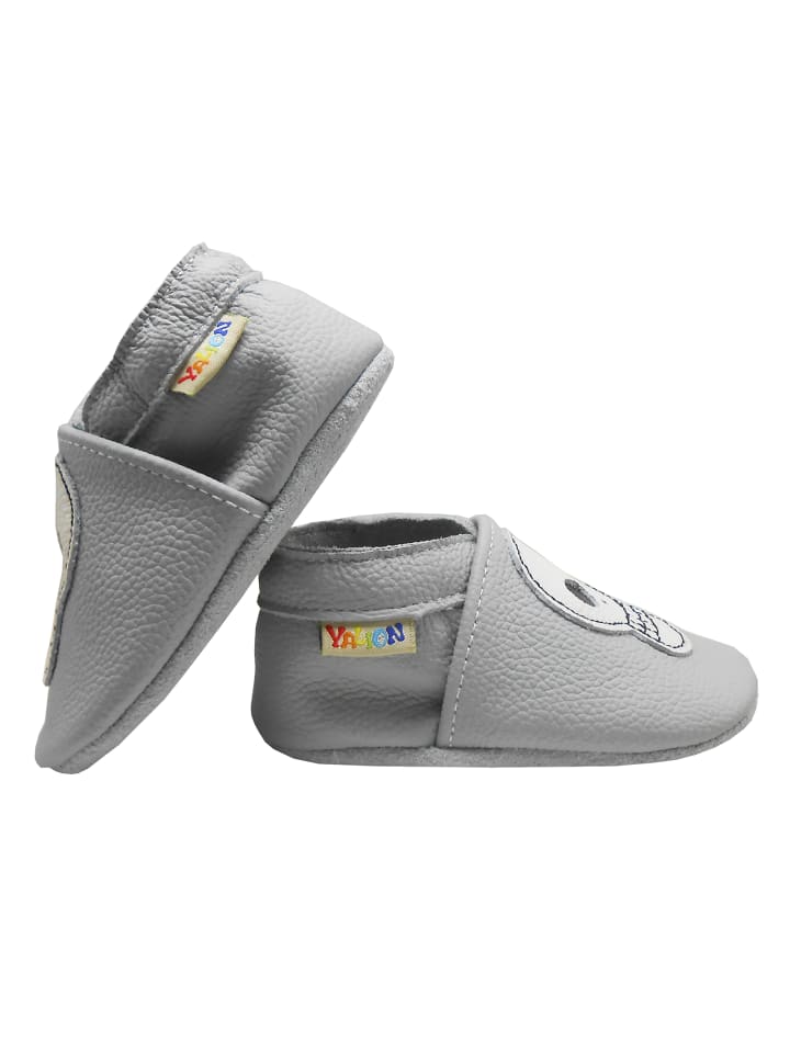 Yalion Leder-Krabbelschuhe 