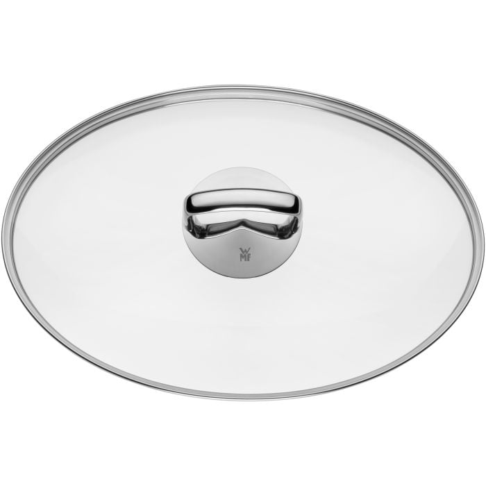 Fusiontec Mineral BrÄter mit Glasdeckel, oval, 36 cm, Rose Quartz