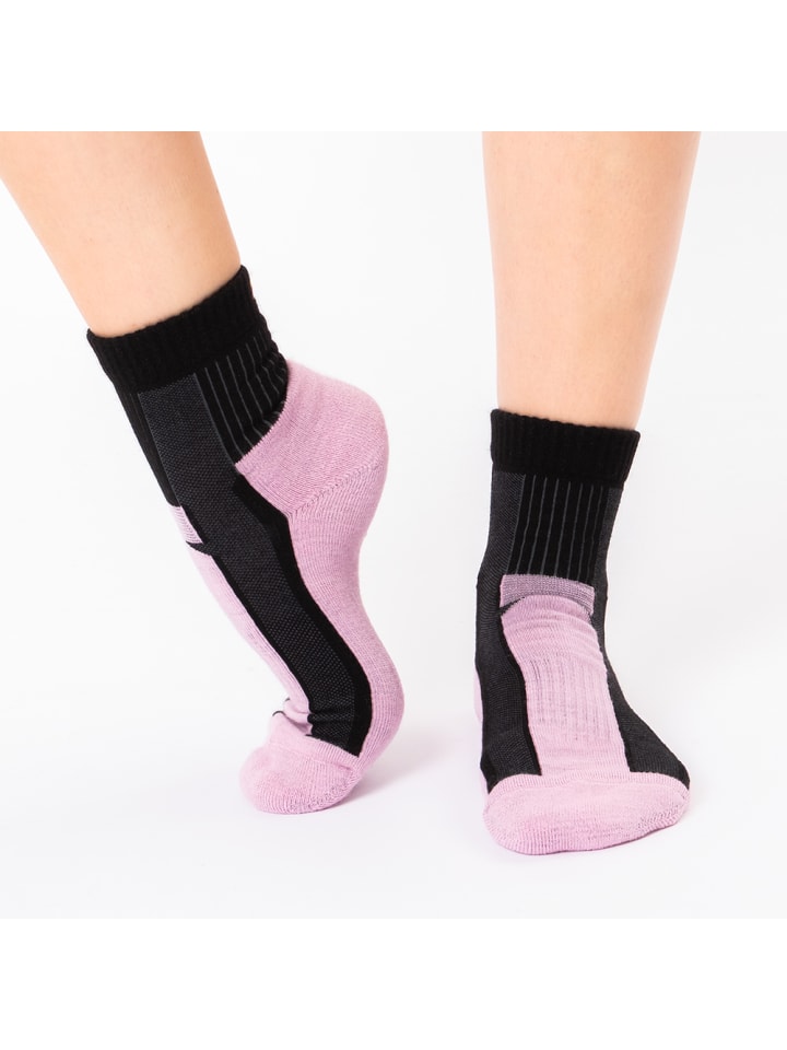 Occulto 3er Pack Merino Wandersocken Makalu in Schwarz-Grau-Pink günstig kaufen