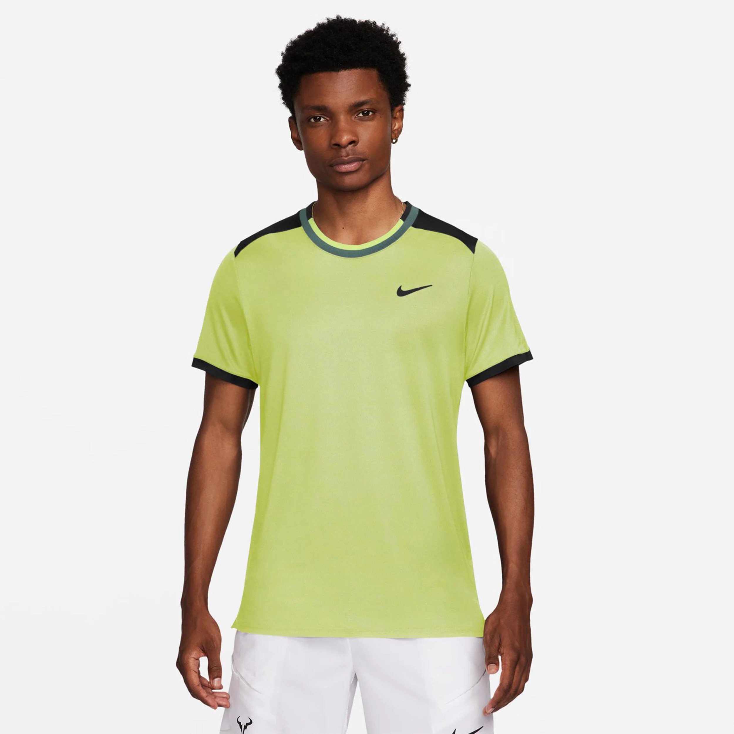 Court Dri-Fit Advantage T-Shirt Herren - Zitronengelb, Schwarz