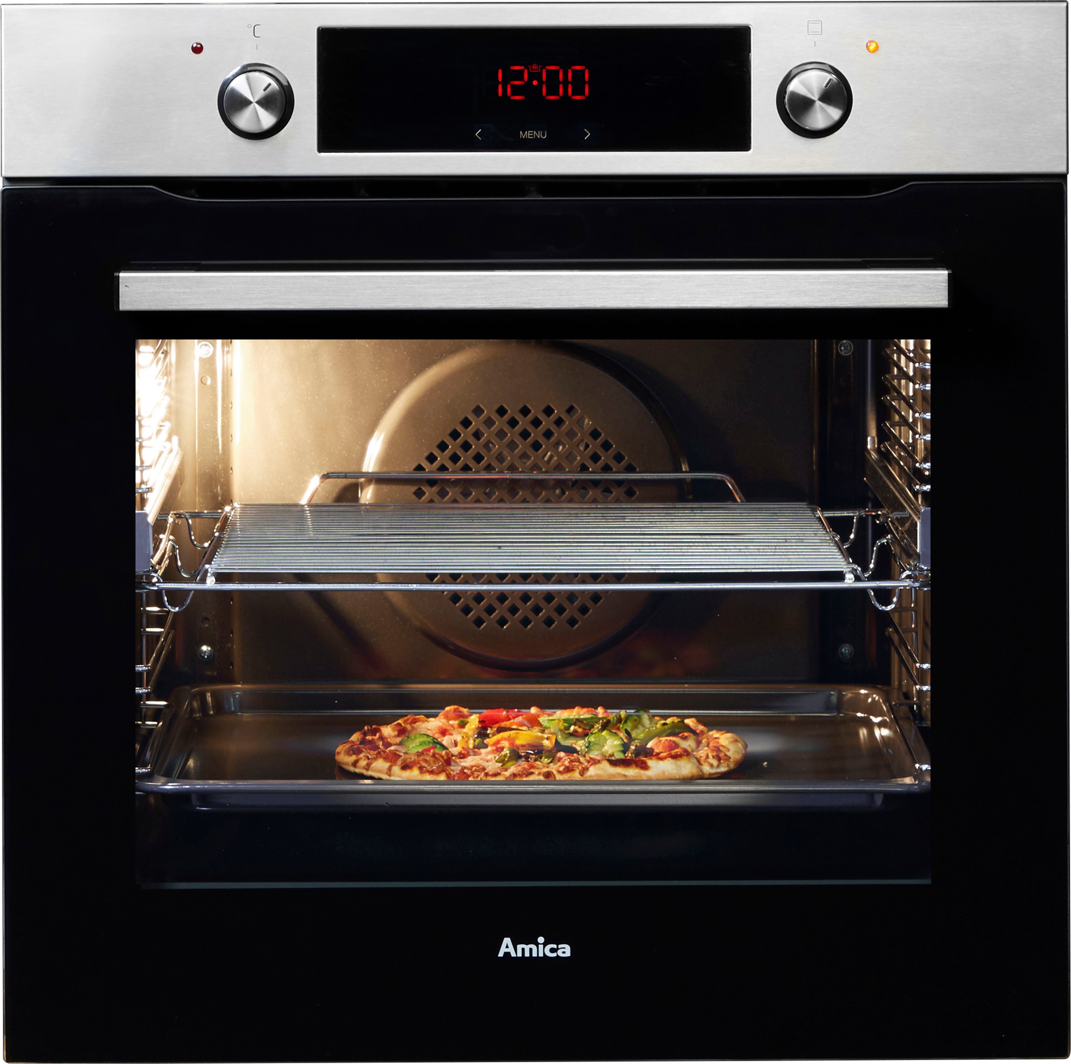 Amica Einbaubackofen EBX 943 110 E, mit 1-fach-Teleskopauszug, Steam Clean