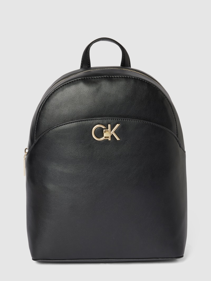 Rucksack in Leder-Optik Modell 'RE-LOCK' in schwarz