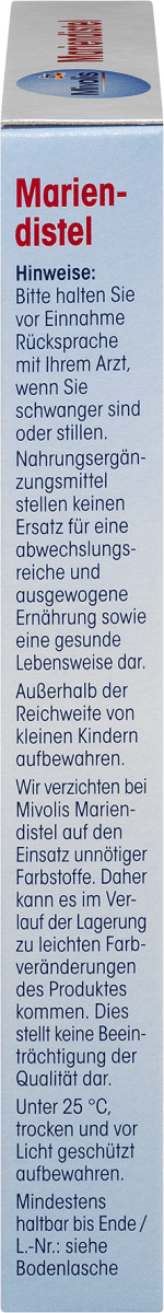 Mariendistel, 30 Kapseln, 16 g