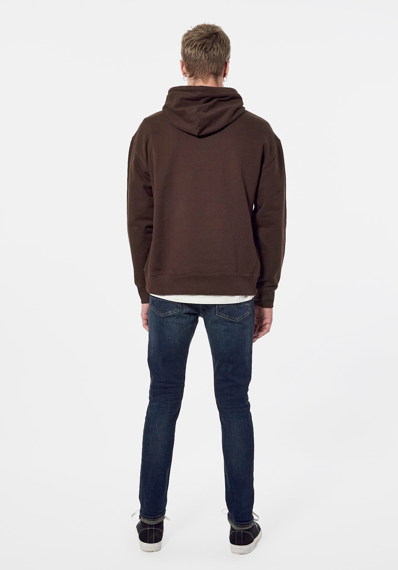 POWEL  Sweat marron Homme en 100% coton