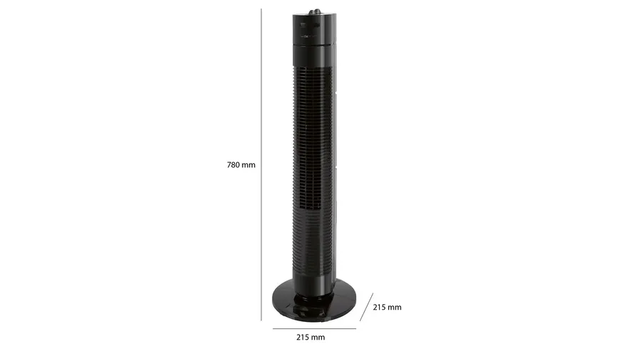 CLATRONIC Turmventilator TVL3770 schwarz