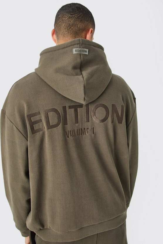 Gerippter Oversize Edition Hoodie