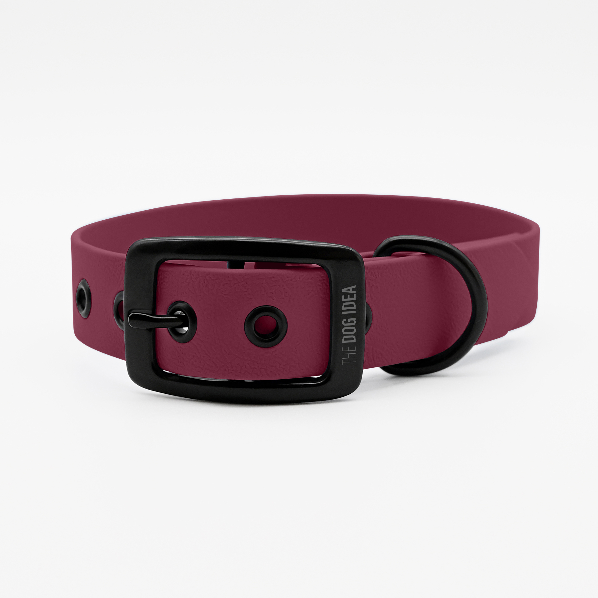 THE DOG IDEA Hundehalsbänder THE DOG IDEA Biothane Halsband Bordeaux Schwarz M