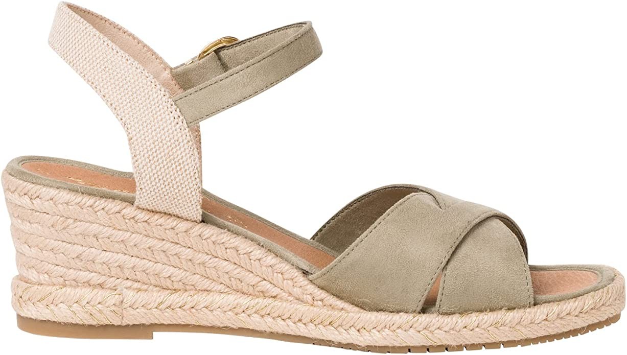 TAMARIS Sling-Pumps grün