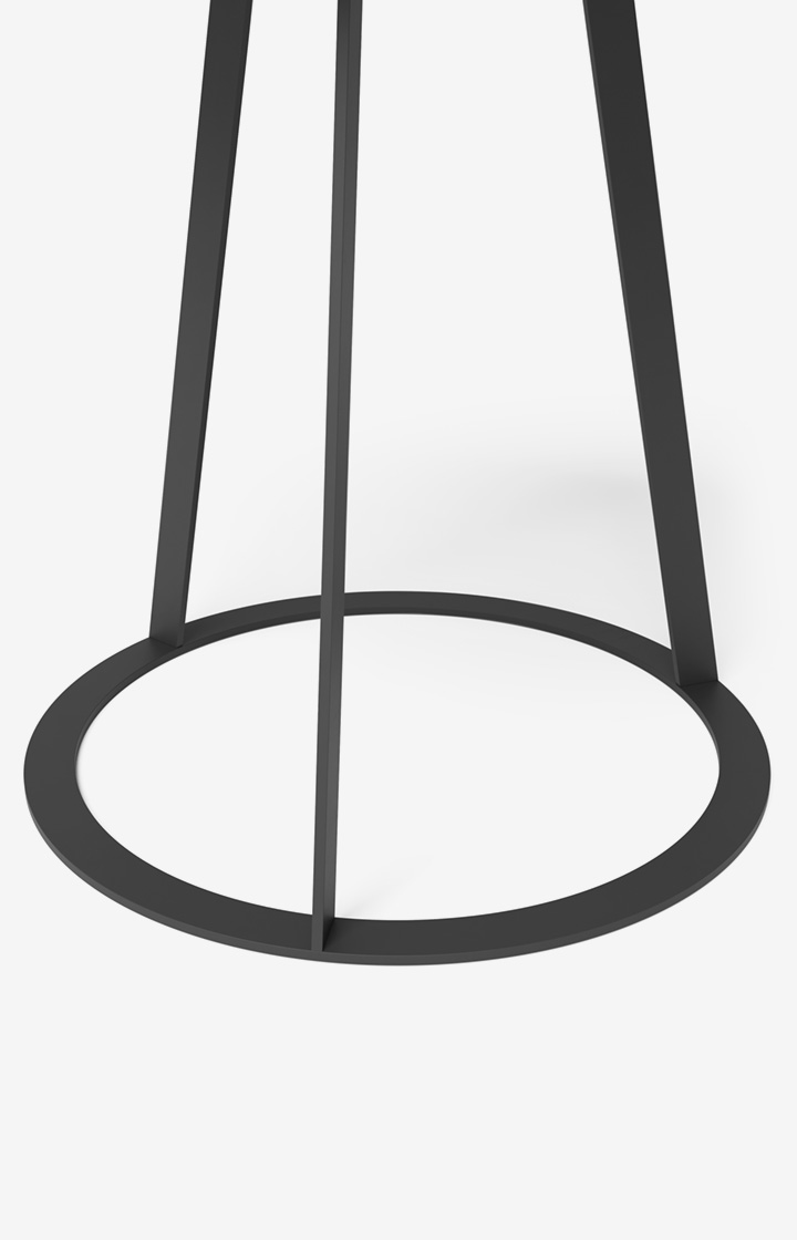 Beistelltisch JOOP! ROUND mit Raucheichenplatte, 45 x 47 cm in Anthrazit