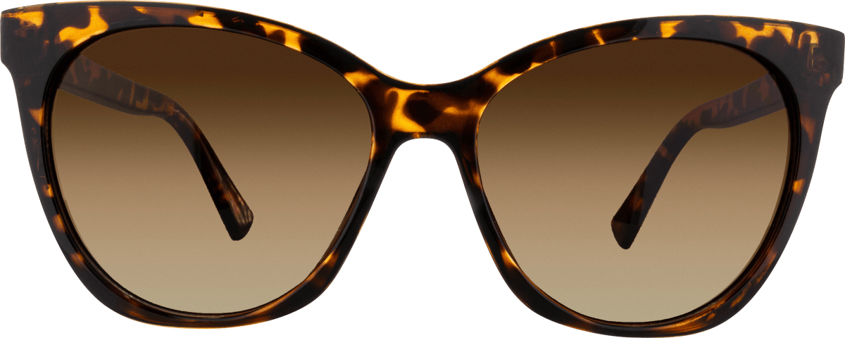 Sonnenbrille Erwachsene Cat-Eye Form mit Demi-Muster, 1 St