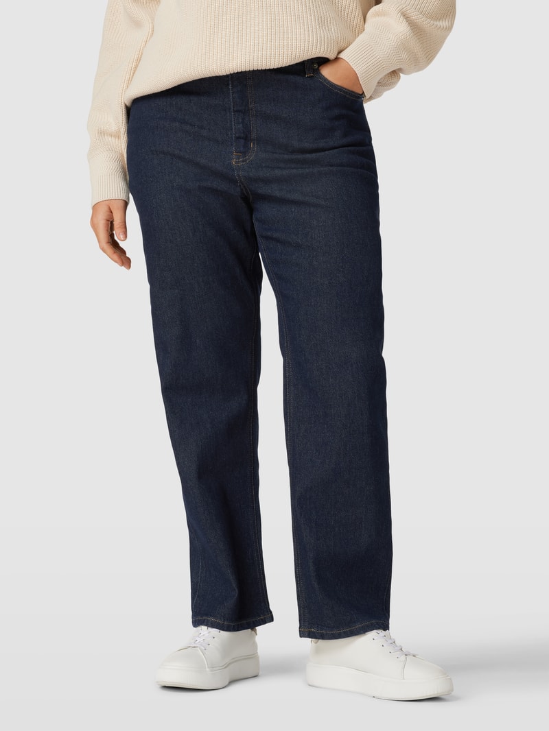 PLUS SIZE Jeans mit Label-Patch in jeans