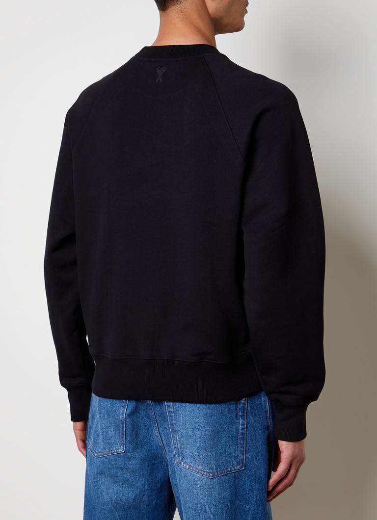 AMI Paris organic cotton sweater with logo