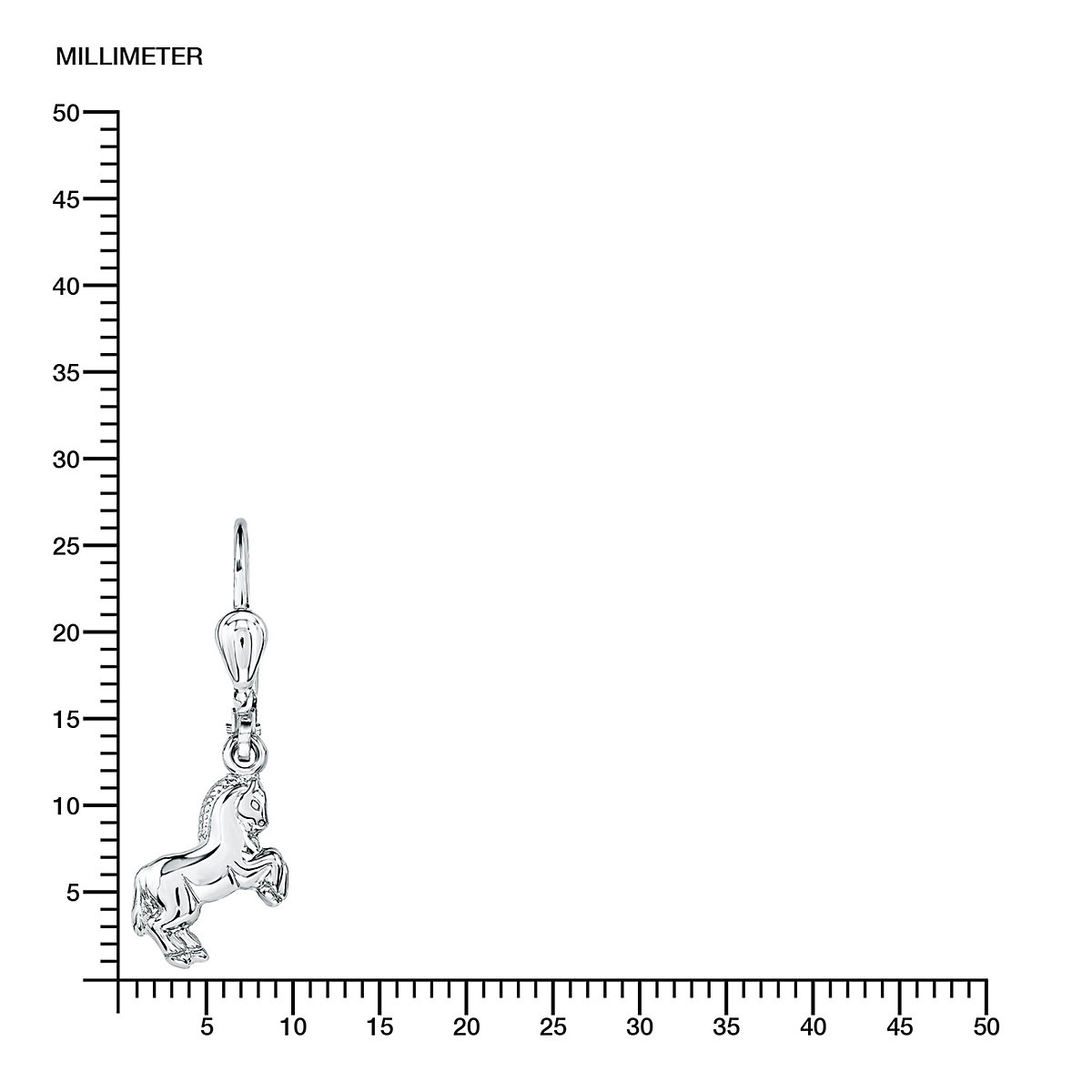 Ohrhänger für Mädchen, 925 Sterling Silber | Pferd Ohrhänger für Mädchen