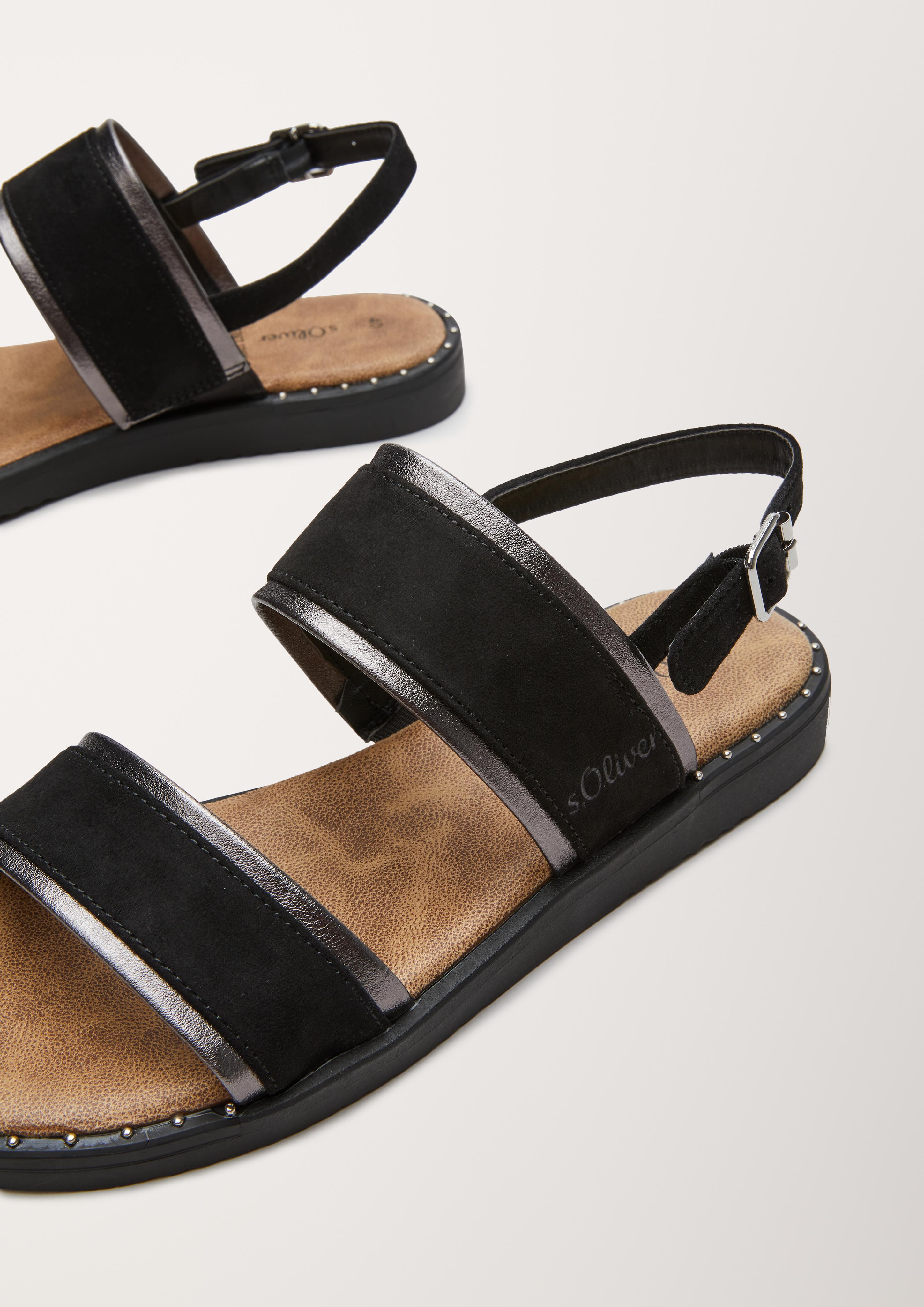 Vegane Sandalen mit Metallic  6005713-001