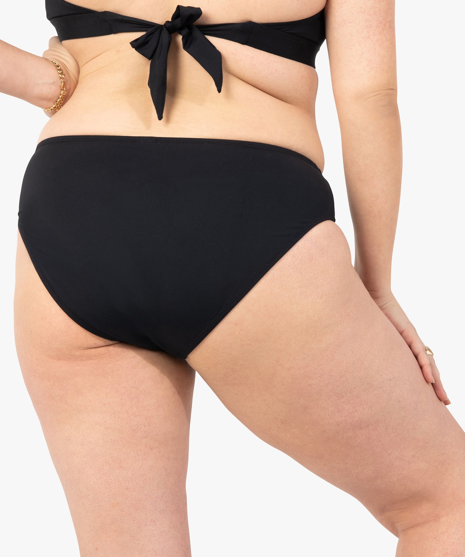 Bas de maillot de bain femme grande taille forme culotte noir | GEMO
