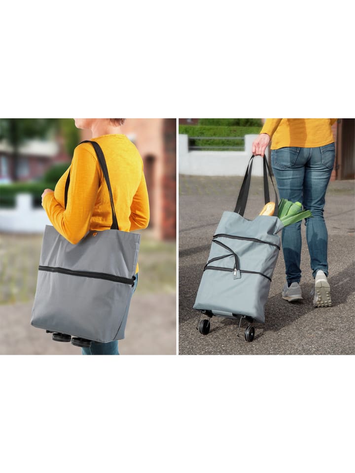 Maximex Einkaufstrolley 3in1 in Grau günstig kaufen onesize